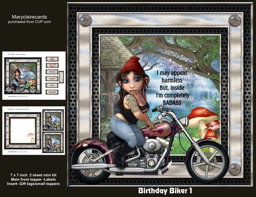 Birthday Biker 1 mini kit