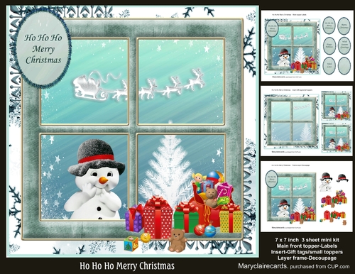 Ho Ho Ho Merry Christmas mini kit