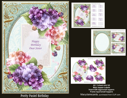 Pretty Pastel Birthday mini kit