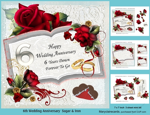 6th Wedding Anniversary-Sugar & Iron