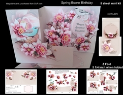 Spring Bower-Birthday z fold
