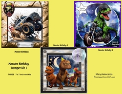Monster Birthday Bumper Kit 1