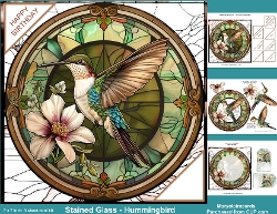 Image of cup1102901_11517 - Stained Glass-Hummingbird