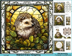 Stained Glass Hedgehog