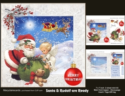 Santa & Rudolf are ready mini kit