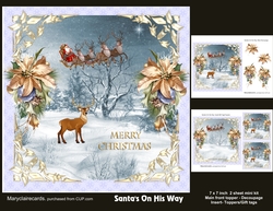 Santas On His Way mini kit