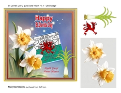 St. Davids Day (2) 7 x 7 quick card