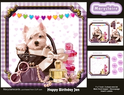 Happy Birthday Jen mini kit