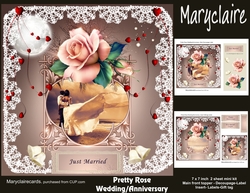 Pretty Rose Wedding or Anniversary mini kit