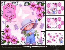Butterfly Meadow Friends 3 mini kit
