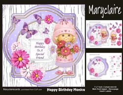 Happy Birthday Monica mini kit
