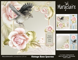 Vintage Rose Sparrow mini kit