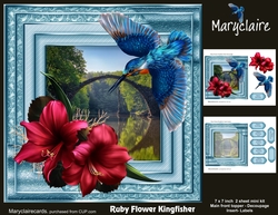 Ruby Flower Kingfisher mini kit