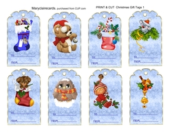 Print & Cut Christmas Tags