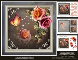 Autumn Roses Birthday mini kit
