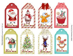 Print & Cut Christmas Labels 2