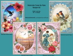 Watercolor Frame For Mum Bumper Kit