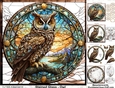 cup1313388_11517 - Stained Glass -Owl