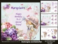 Hydrangeas and Butterflys mini kit