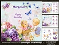 Hydrangeas and Butterflys 2 mini kit