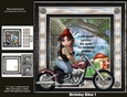 Birthday Biker 1 mini kit
