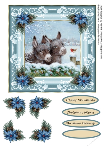 Little Donkey Christmas Blessings