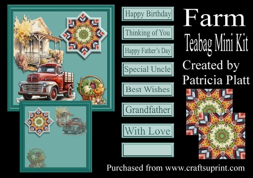 Farm Tea Bag Mini Kit blue 