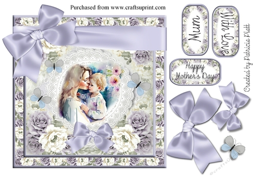Mother and Baby Mothers day card or Birthday 2