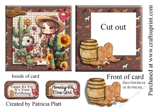 Lil Cow Girl Apeture Card