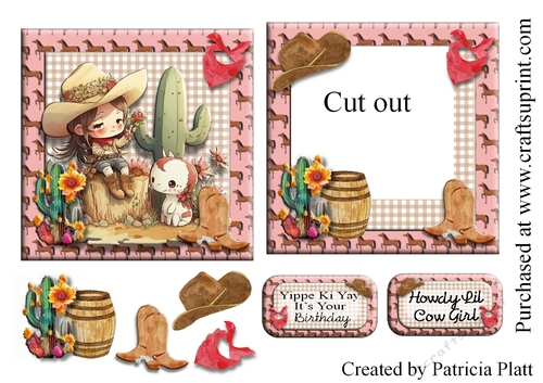 Cow Girl and Goat Aperture card