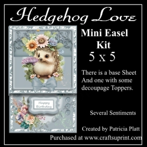 Hedgehog Love Easel Mini Kit 2