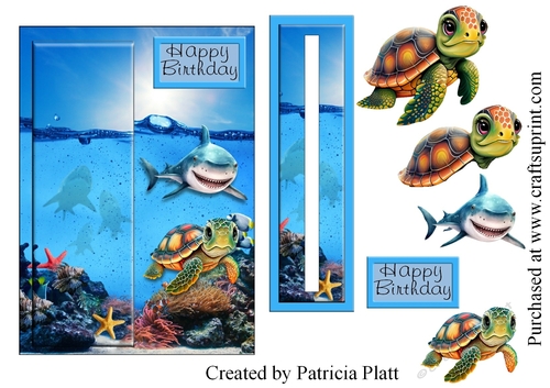 Under the Sea Slider card topper