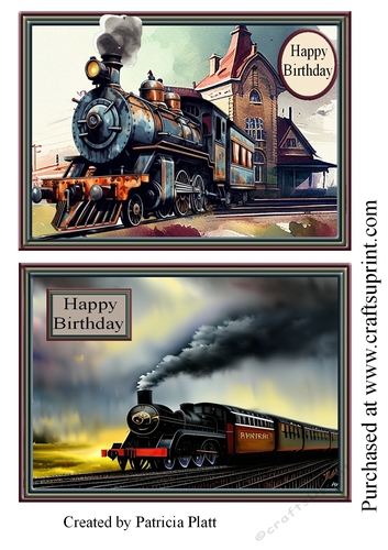 SteamTrain Quick 5x7 Toppers