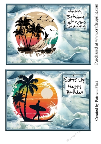 5x7 Surfing #3 Toppers