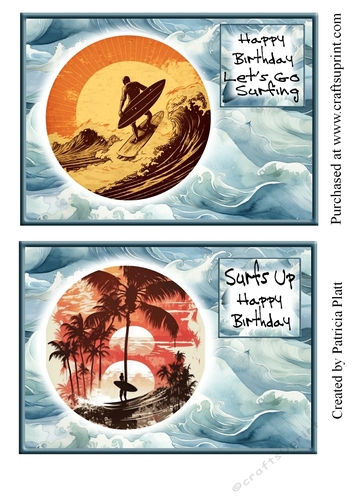5x7 Surfing #4 Toppers