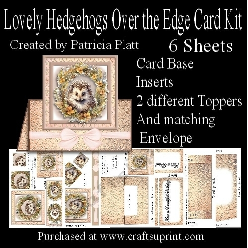 Lovely Hedgehog Over the Edge Card Kit