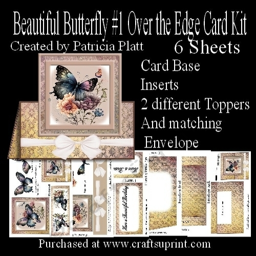 Beautiful Butterflies #1 Over the Edge Card Kit