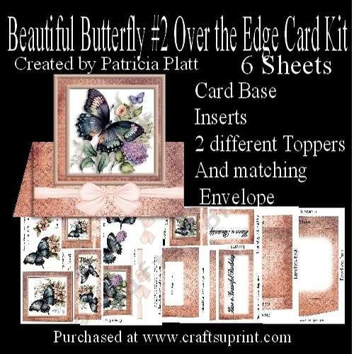 Beautiful Butterflies #2 Over the Edge Card Kit