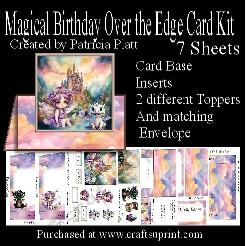 Magical Birthday Over the Edge card Kit