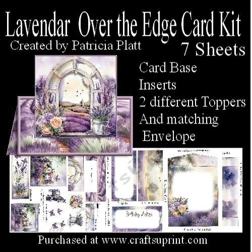 Lavendar Over the Edge Card Kit