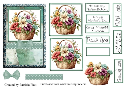 4x6 Spring Basket Various Occasions