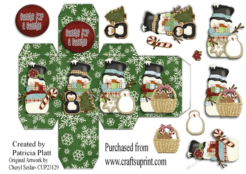 Snowman and Cookies Box