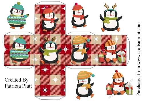 Christmas Penguin 2.5 inch box