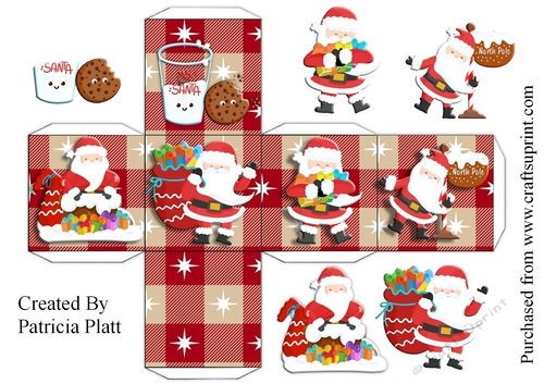 Christmas Santa 2.5 inch box