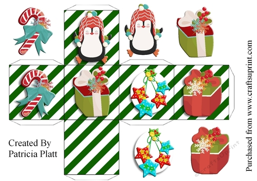 Christmas Gifts and Penguin 2.5 inch box