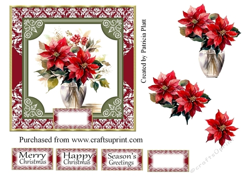 Christmas Red Poinsettias #1