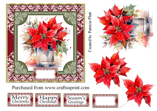 Christmas Red Poinsettias #2