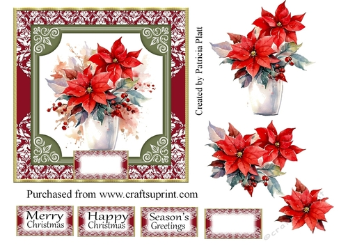 Christmas Red Poinsettias #3