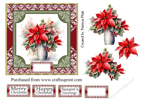 Christmas Red Poinsettias #5