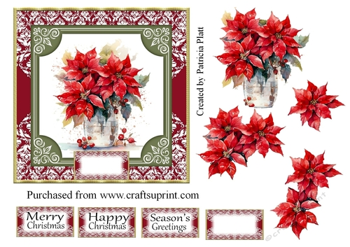 Christmas Red Poinsettias #6